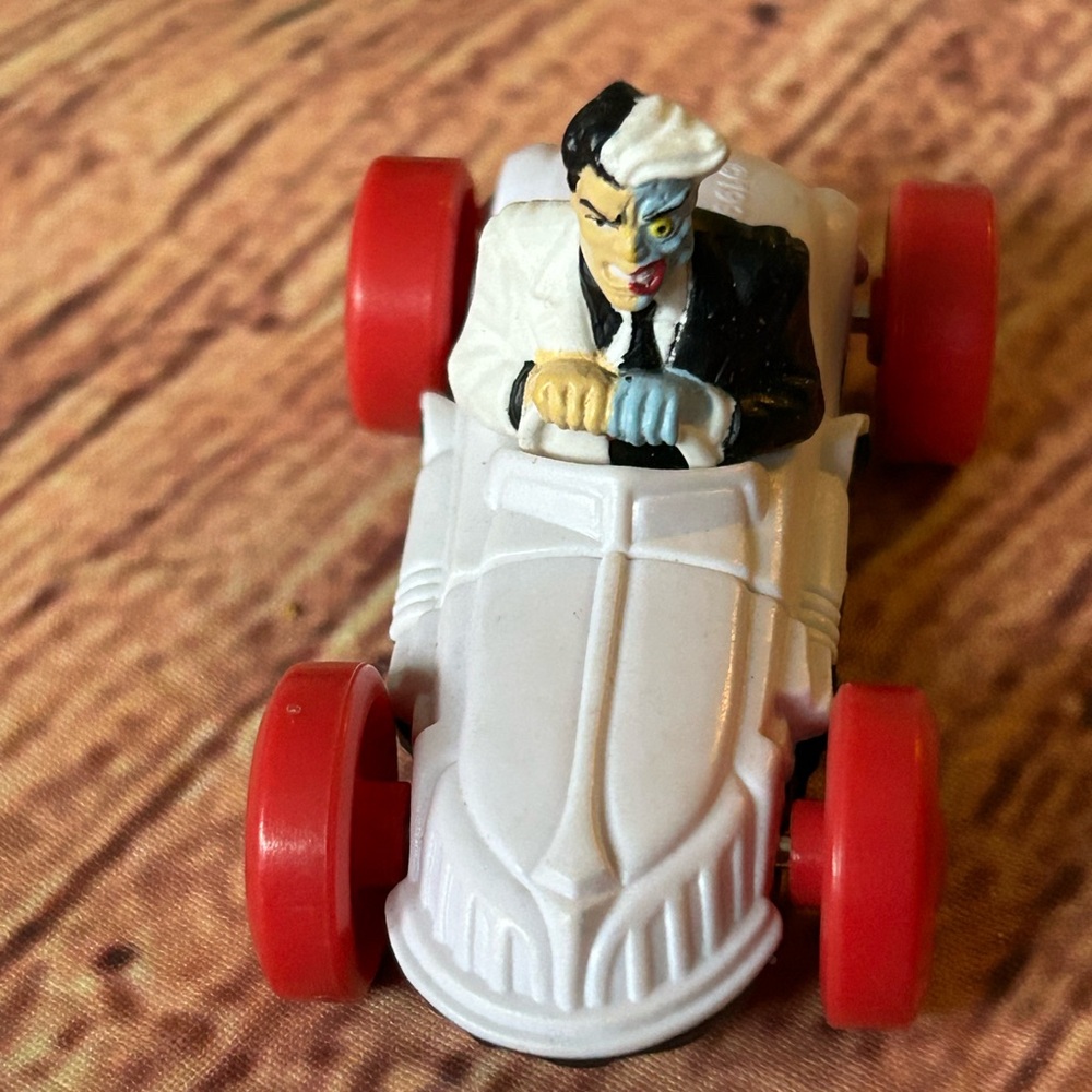 Two-Tone Character Toy Car with Red Wheels